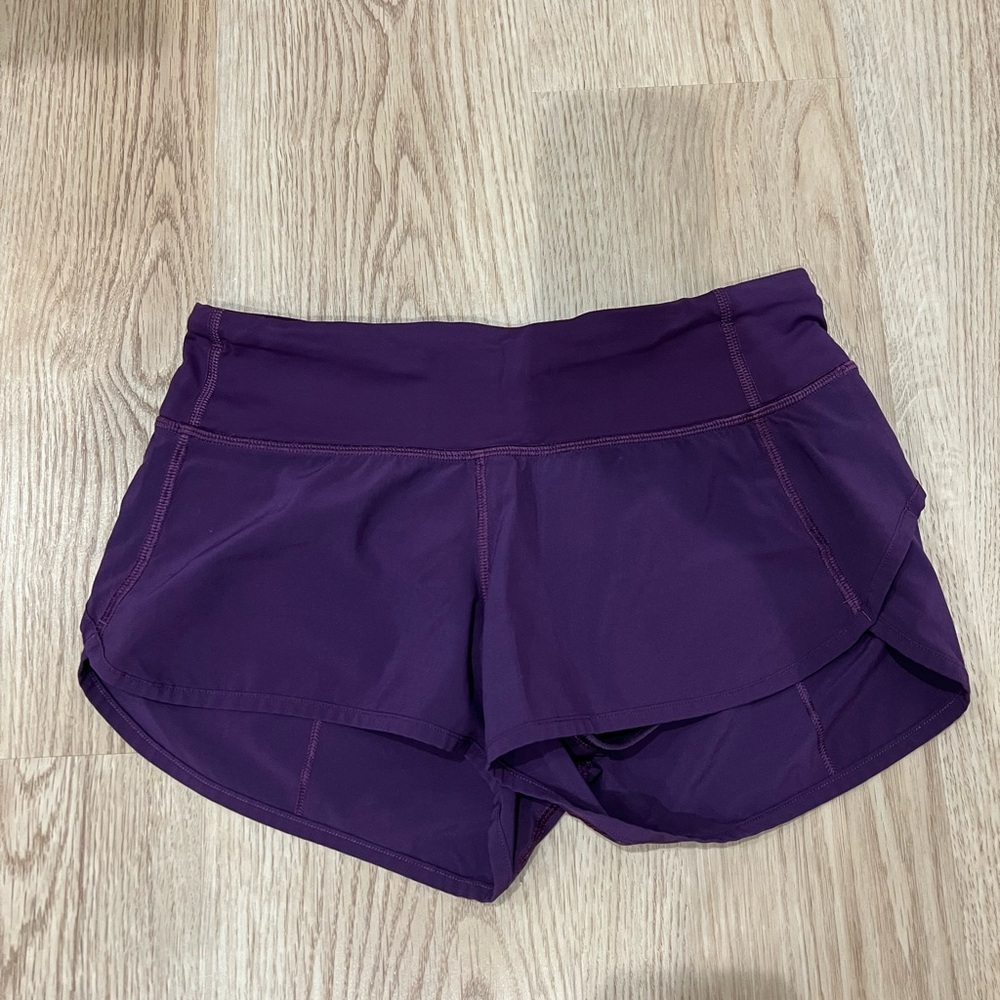Lululemon Athletica Deep Purple Athletic Shorts